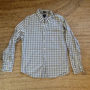 J.Crew Gingham Slim Flex Casual Shirt with Front Pocket